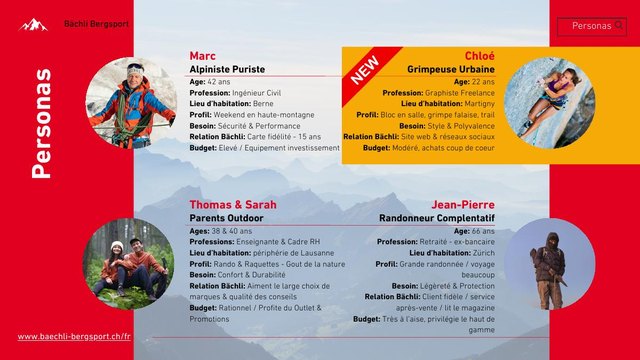 Bächli audit and personas